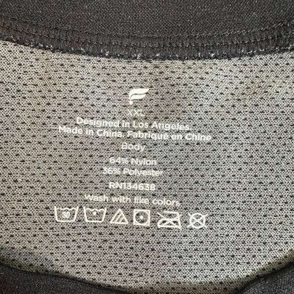 Fabletics Training Day Seamless T Shirt Black Athletic Workout size XXL - Picture 4 of 5